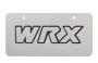 Image of WRX Marque Plates - Polished Stainless Steel image for your 2010 Subaru STI   